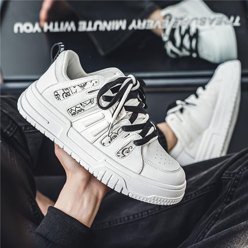 Pánské ležérní čtyřsezónní módní skateboardingové studentské pohodlné tenisky chlapecké trendy měkká podrážka prodyšné boty