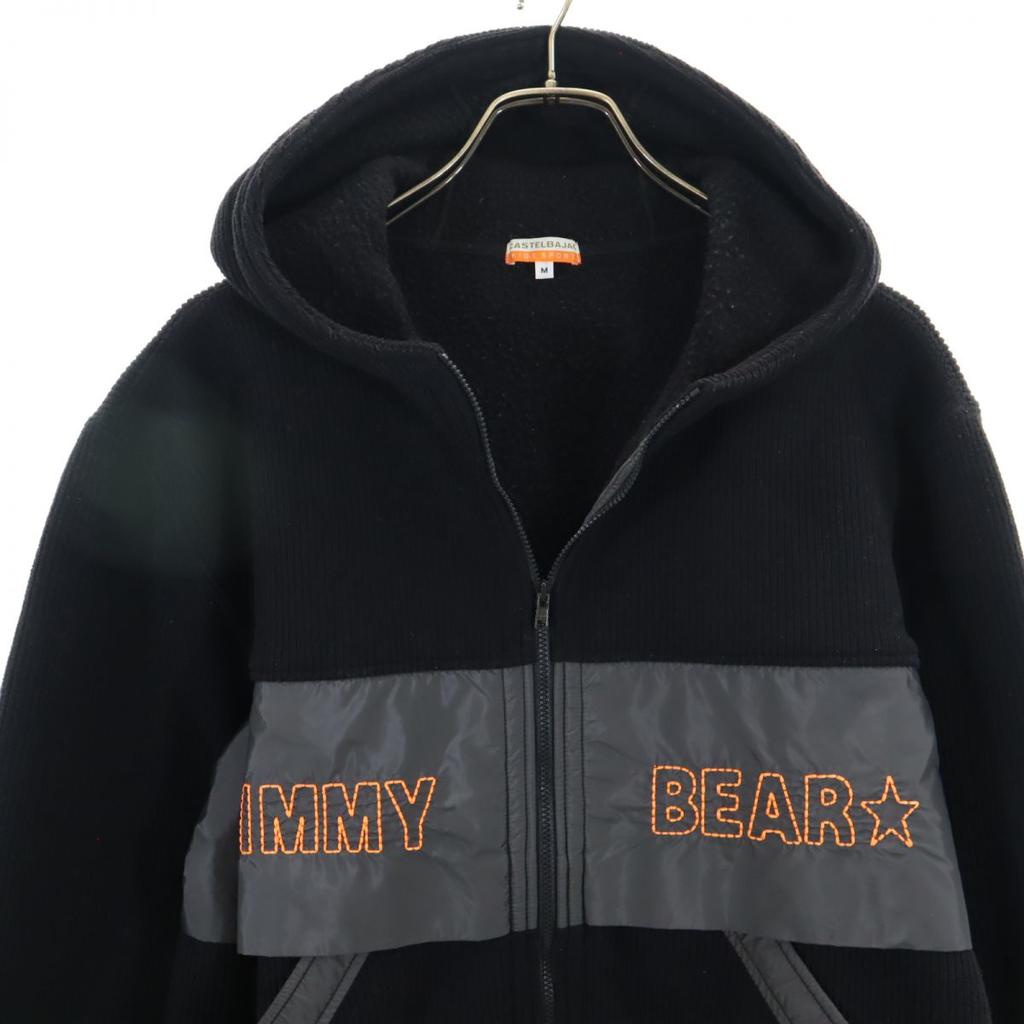 CASTELBAJAC KIDS SPORT Long Sleeve Corduroy Zip Hoodie M Black Series Kid's Used