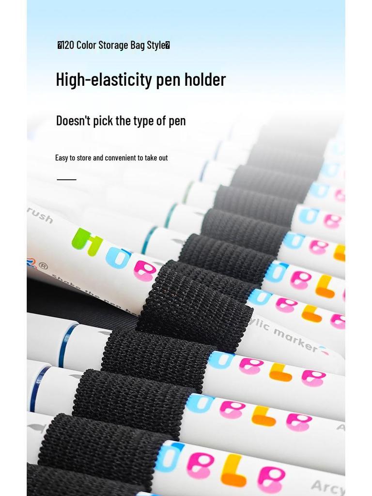 Huideluo Soft-tip Marker Set: Liquid Ink Acrylic Art and Journal Drawing Pens for Students