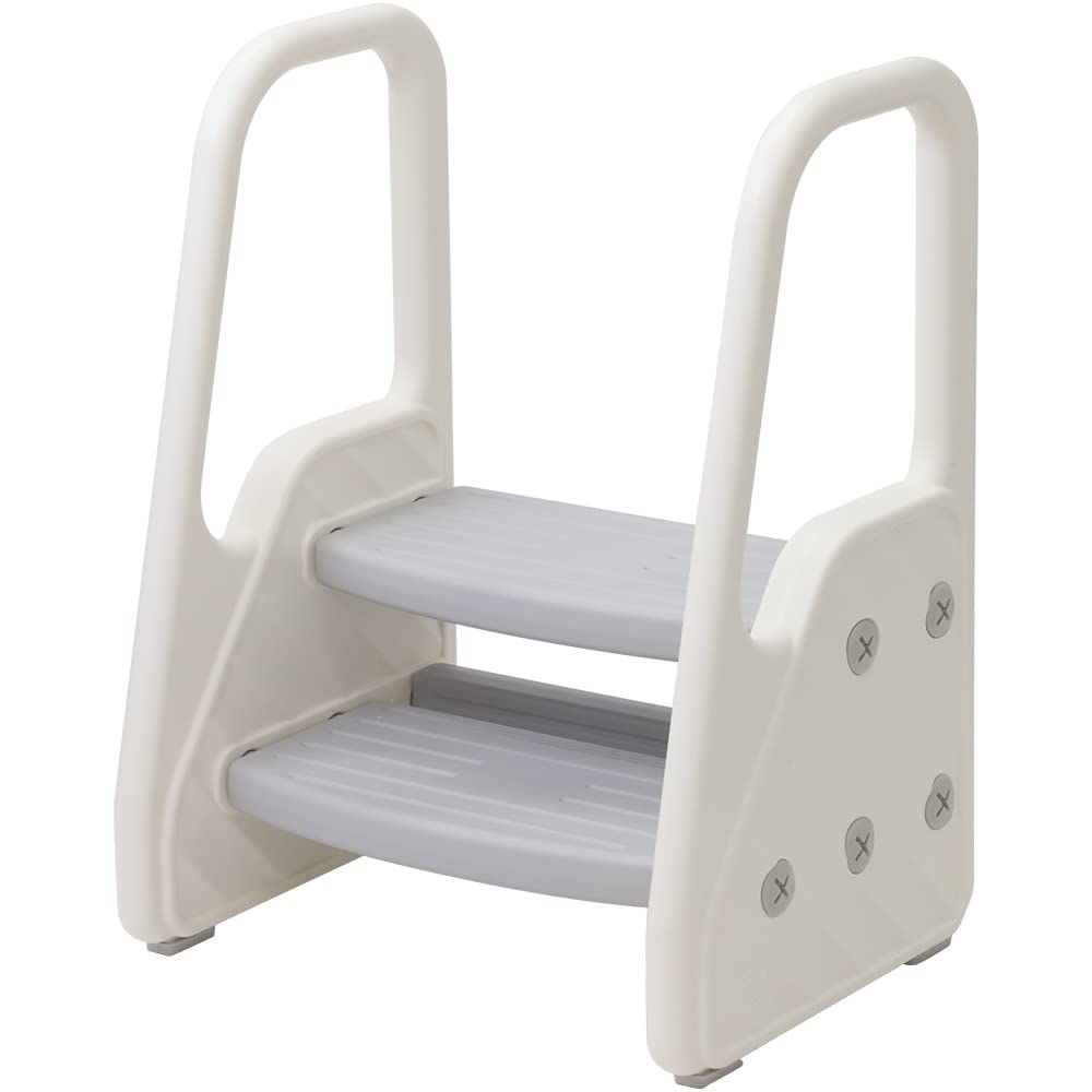 

SUGGEST Children s Step Stool with Handrails, 2-Step, Non-Slip, Easy Assembly, Suitable for Toilets, Kitchens, Bathrooms, Daycares, and Kindergartens