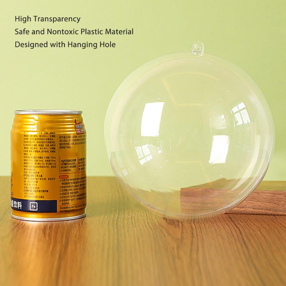 10pcs 3.94in Clear Fillable Ball Hanging Hole Holiday Decor Sphere  Wedding Scene