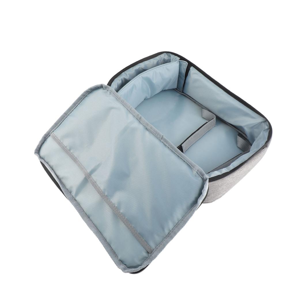 Projector Bag 13.6x7.9x4in Heavy Duty Nylon Portable Projector Carrying Case with Sturdy Handle for Travel Gray