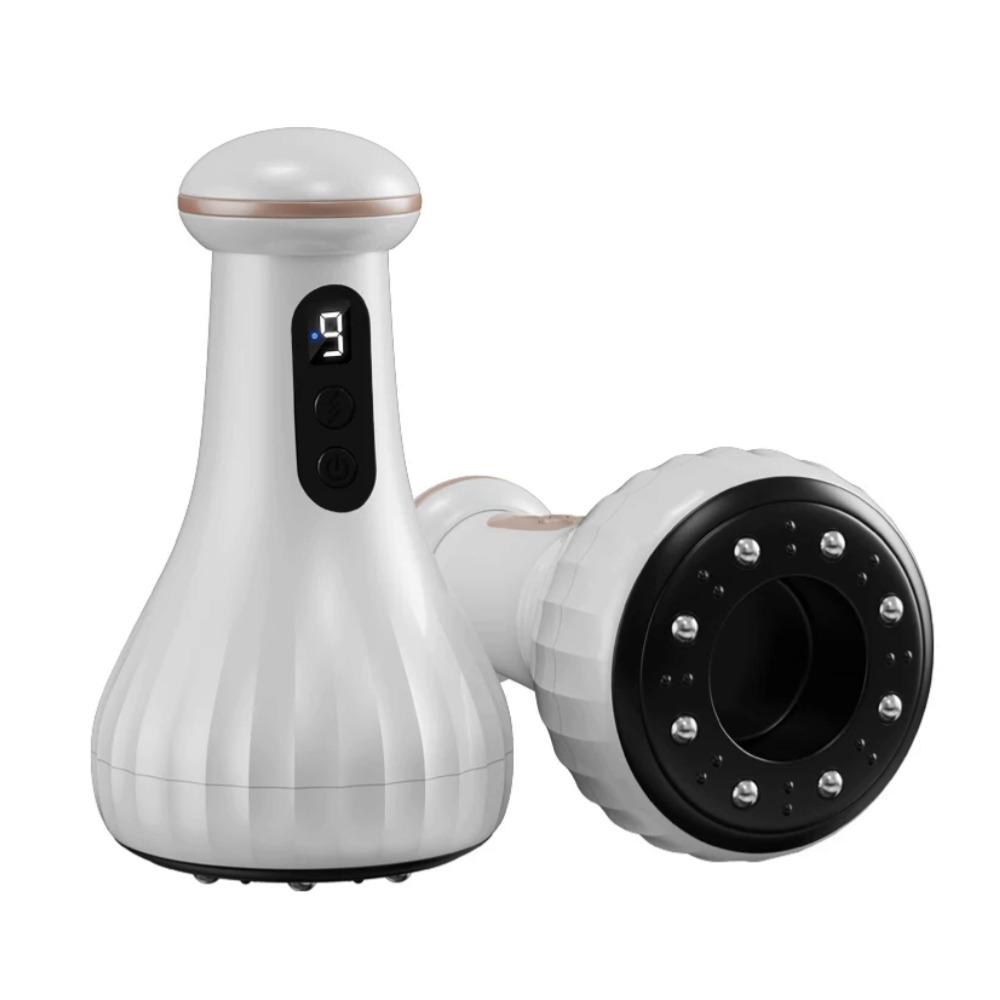 

9 Mode Electric Guasha Scraping Massage Cupping Body Massager Vacuum Cans Suction Cup Heating Fat Burner Anti-cellulite Massager белый