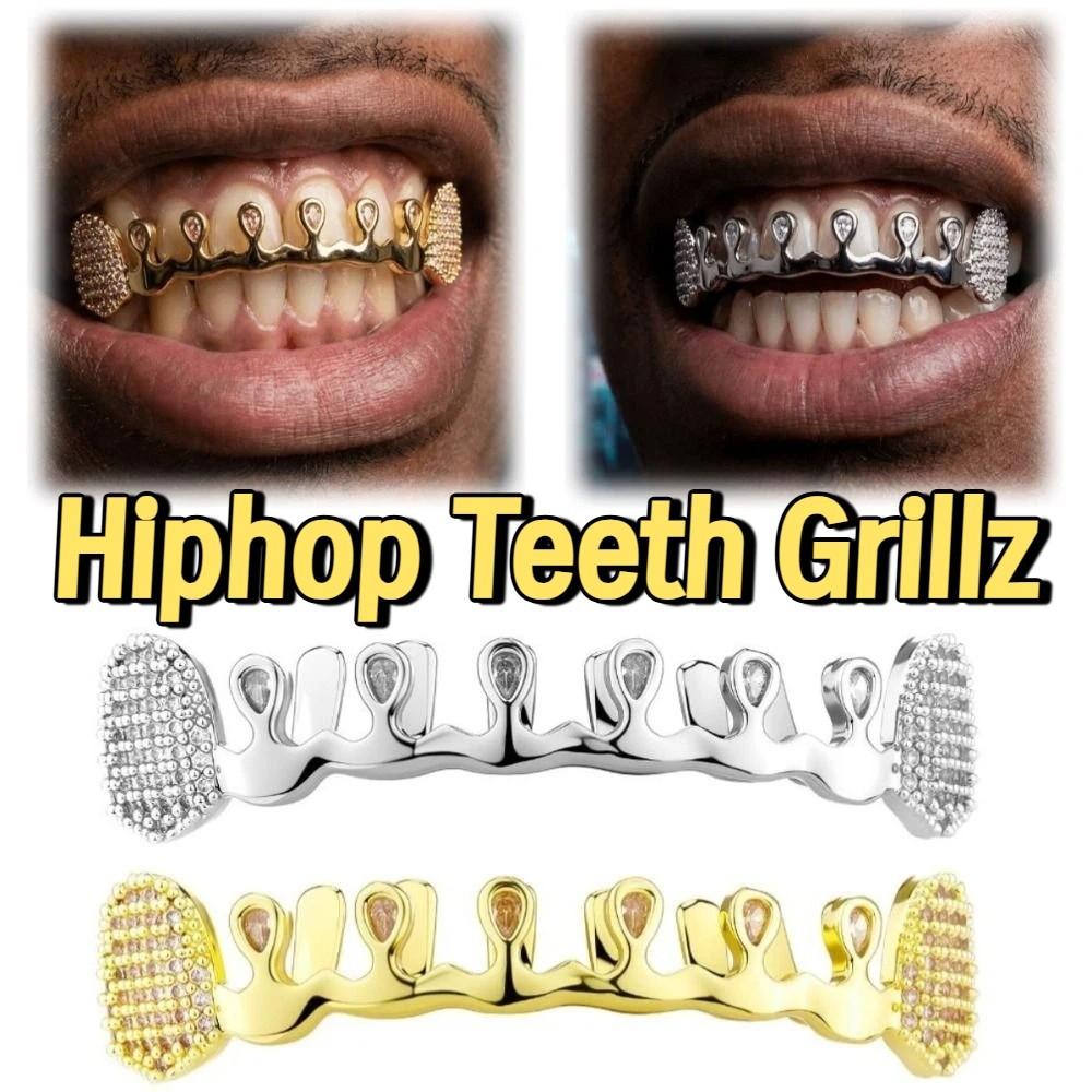 Removable Hiphop Teeth Grillz Punk Dental Grills Gift Charm Teeth Grillz Party Cosplay