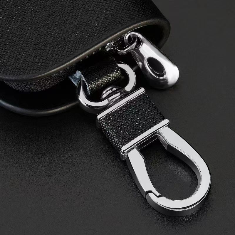 GLC GLB Leather Car Key Case Cross Pattern Car Key Cover Key Holder for Mercedes Benz New B/C/E Class A Class C200L GLC GLK CLA