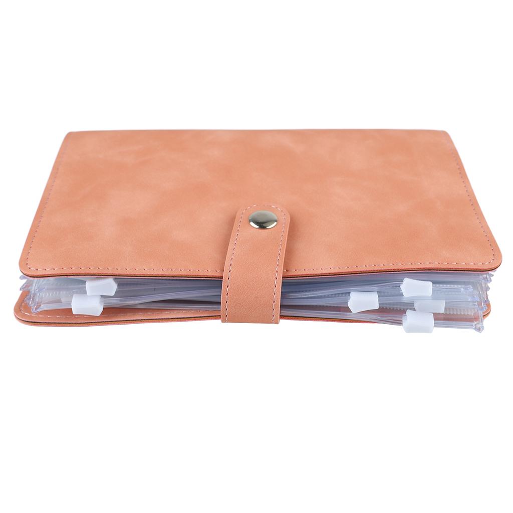 Budget Meerdere Vakken Roestvrij Staal PU Leer Cover Portfolio voor School Zaken