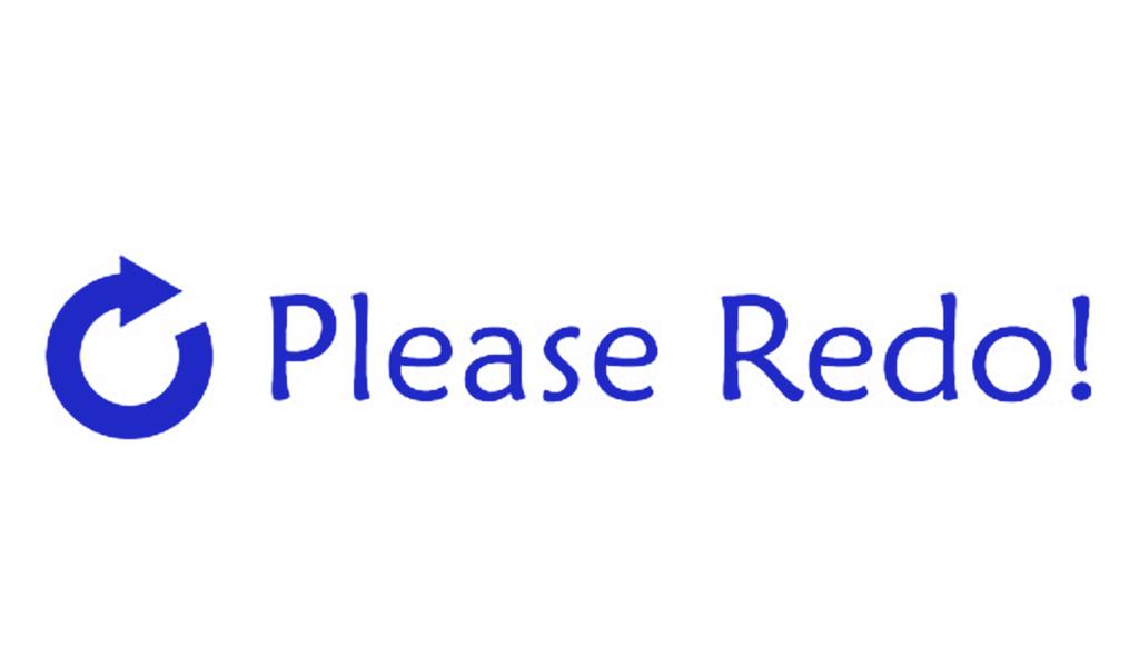 Printtoo Ștampila Profesorului Vă rugăm să refaceți! Ștampilă auto-tușantă ștampilă de cauciuc notare profesor pentru rechizite școlare și de teme pentru acasă, 42x9 mm - Negru