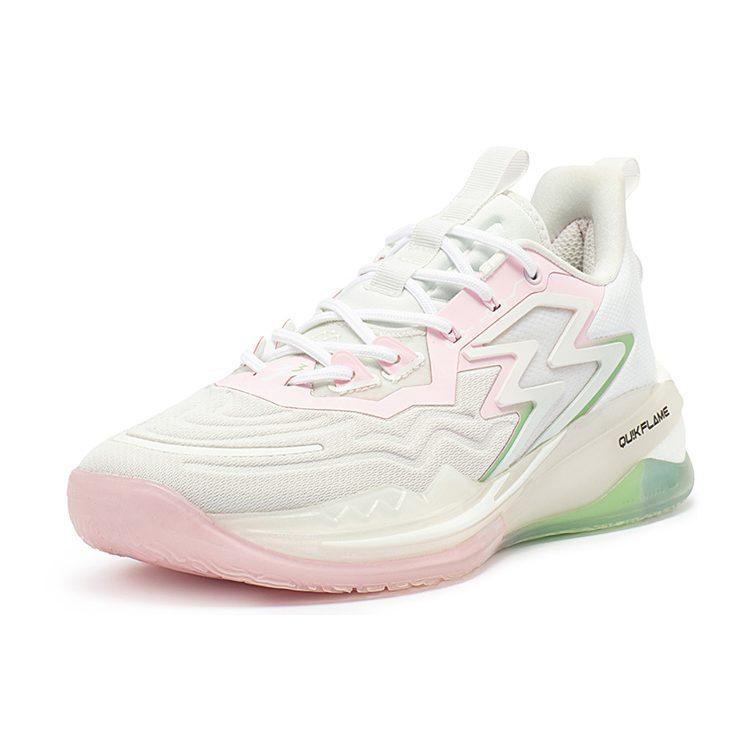 361 Big3 3.0 Pro Low Top Basketball Shoes Men's Gray Pink 672311119F-1