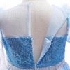 Prinzessin Kleid Mädchen Party Cosplay Blau Pailletten Kostüm Kleid Mädchen Mantel Mesh Kleider Weihnachten Party Cosplay Kostüm Kleider