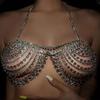 Summer New Exaggerated Shiny Rhinestone Body Chain Personalized Versatile Nightclub Sexy Fringed Bra Body Chain