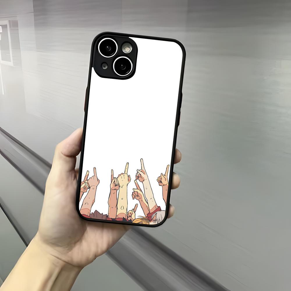 Cool Anime H-Haikyu!! Phone Case For Iphone 17 16 15 14 13 12 Pro Max Xr Air Plus Skin Feel Black Hard Shell Cover