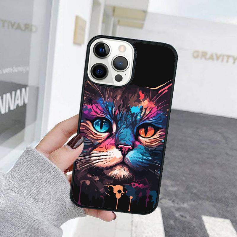 Creative Cute Pet Cat Animal Phone Case For iPhone 17 Air 15 16 Cover  11 13 14 Pro Max 12 Plus Max Fundas