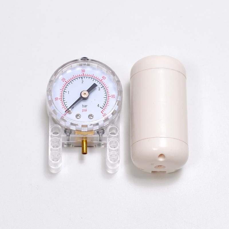 Pneumatic Parts Barometer and Gas Storage Tank 75974 64065 Building Blocks Part Compatible with Lego Technology Accessories Toy