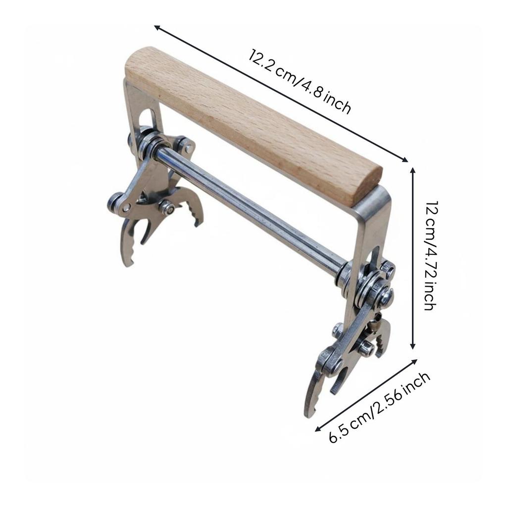 Beehive Frame Lifting Clamp Wooden Handle Lifter Metal Body Apiary Tool for Beekeepers,