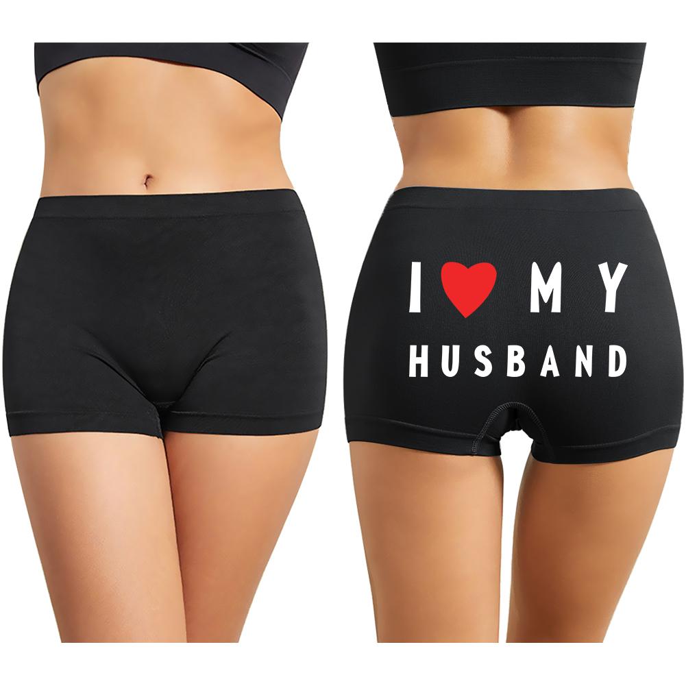 Varsbaby Boyshort Panties for Women, Ladies Underwear Boxer Briefs with Novelty Letter Printed