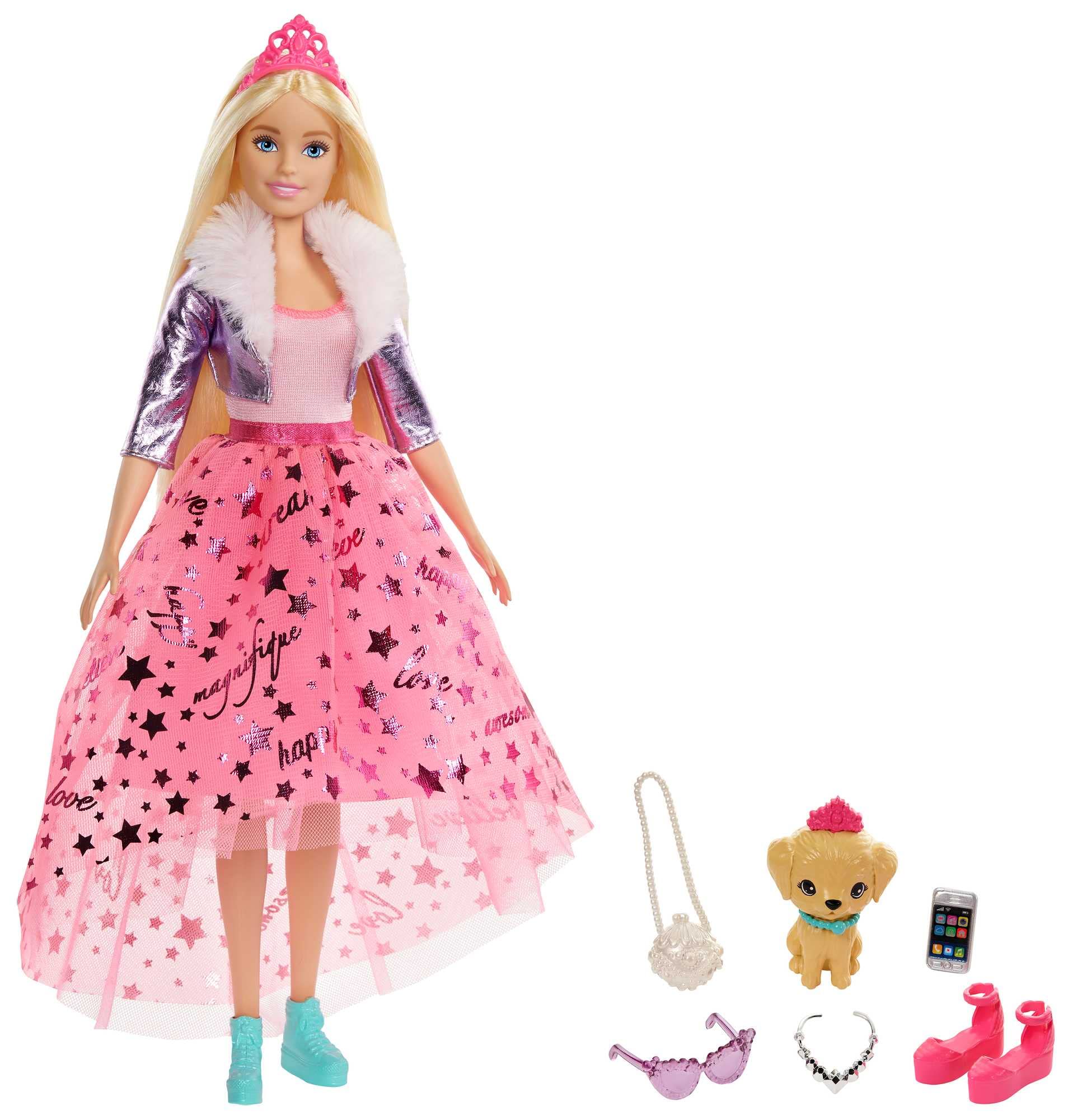 

Barbie Princess Adventure Barbie Pet Doll Care GML76 [Accessories, Included] [Dress-Up Set]