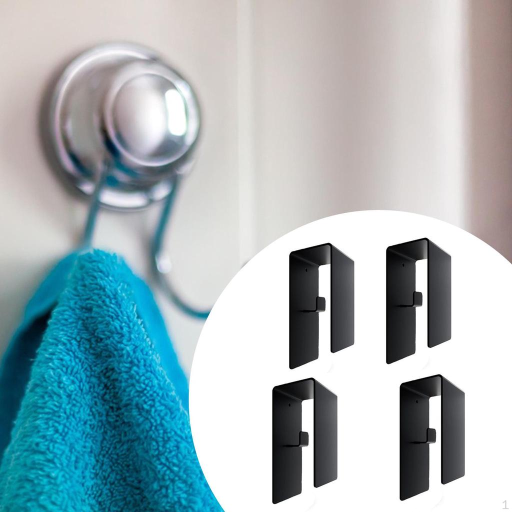 4x Handtuchhaken Mantel Multifunktionale Halterung Heimdeko Wandhakenständer für Kleidung