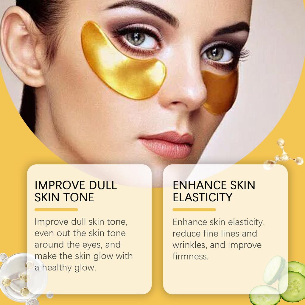 Premium West Month 24k Gold Eye Mask Patches For Nourishing Hydration And Firming Fine Lines