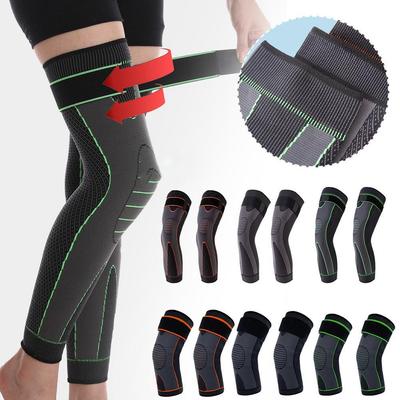 1 pereche de genunchiere lungi sport presurizate elastice pentru genunchiere suport fitness baschet volei bretele medicale protectoare pentru artrita