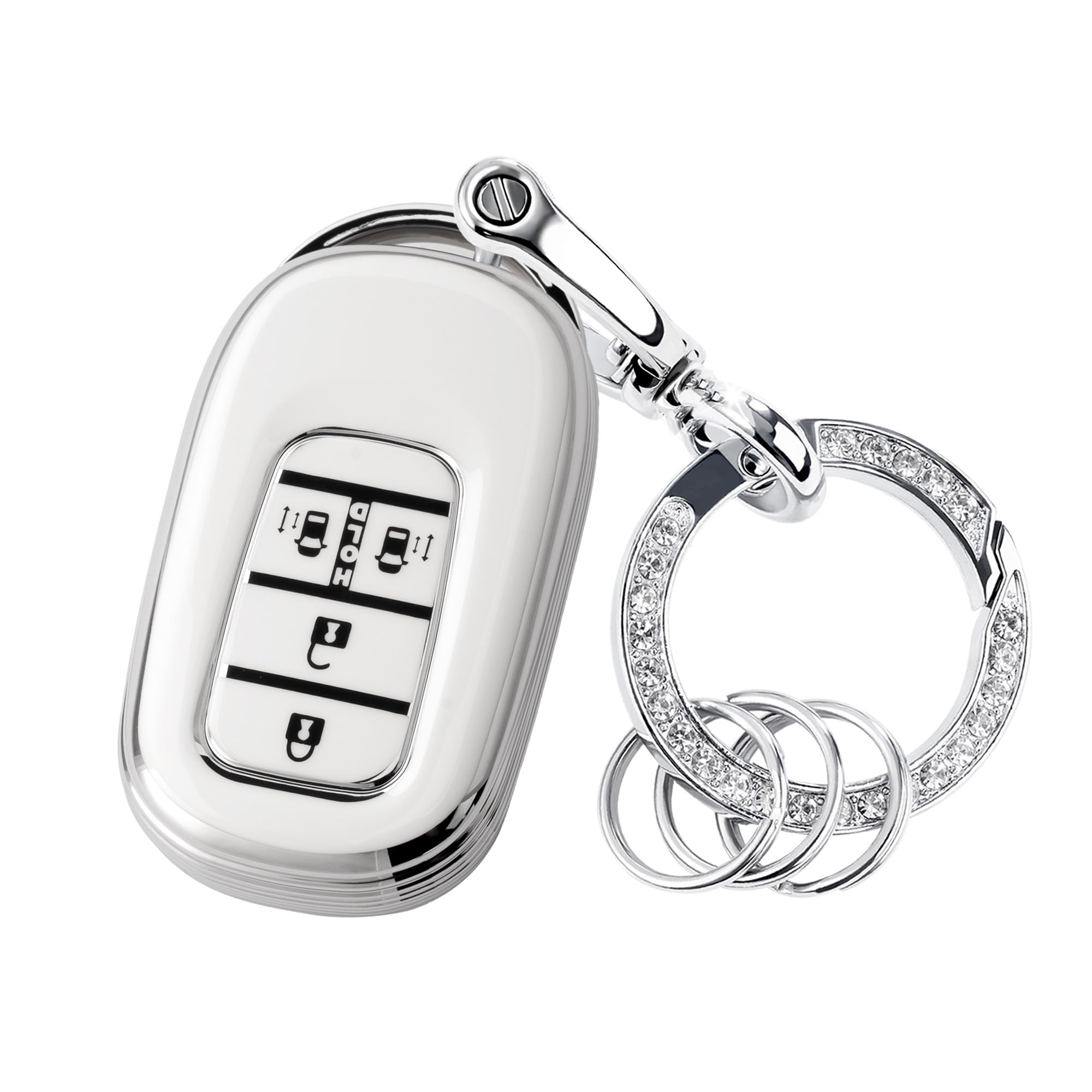 

[Unhoke] N-BOX Custom JF5 JF6 Key Case, Compatible with Honda New Step Wagon, Key білий