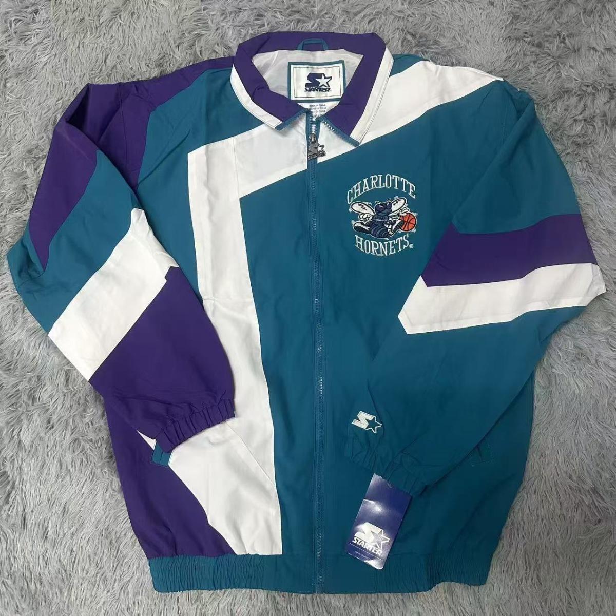 

VibeStreet Tracksuit Jacket, Vintage Basketball, Rocket, Contrast Jacket, American Hip-hop Streetwear, Vintage Print Zip Jacket S