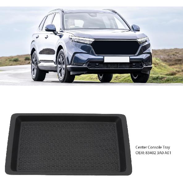 SIXRUN Center Console Organizer Tray for 2023-2024, OE 83402-3A0-A01, Plastic Storage Insert, Black