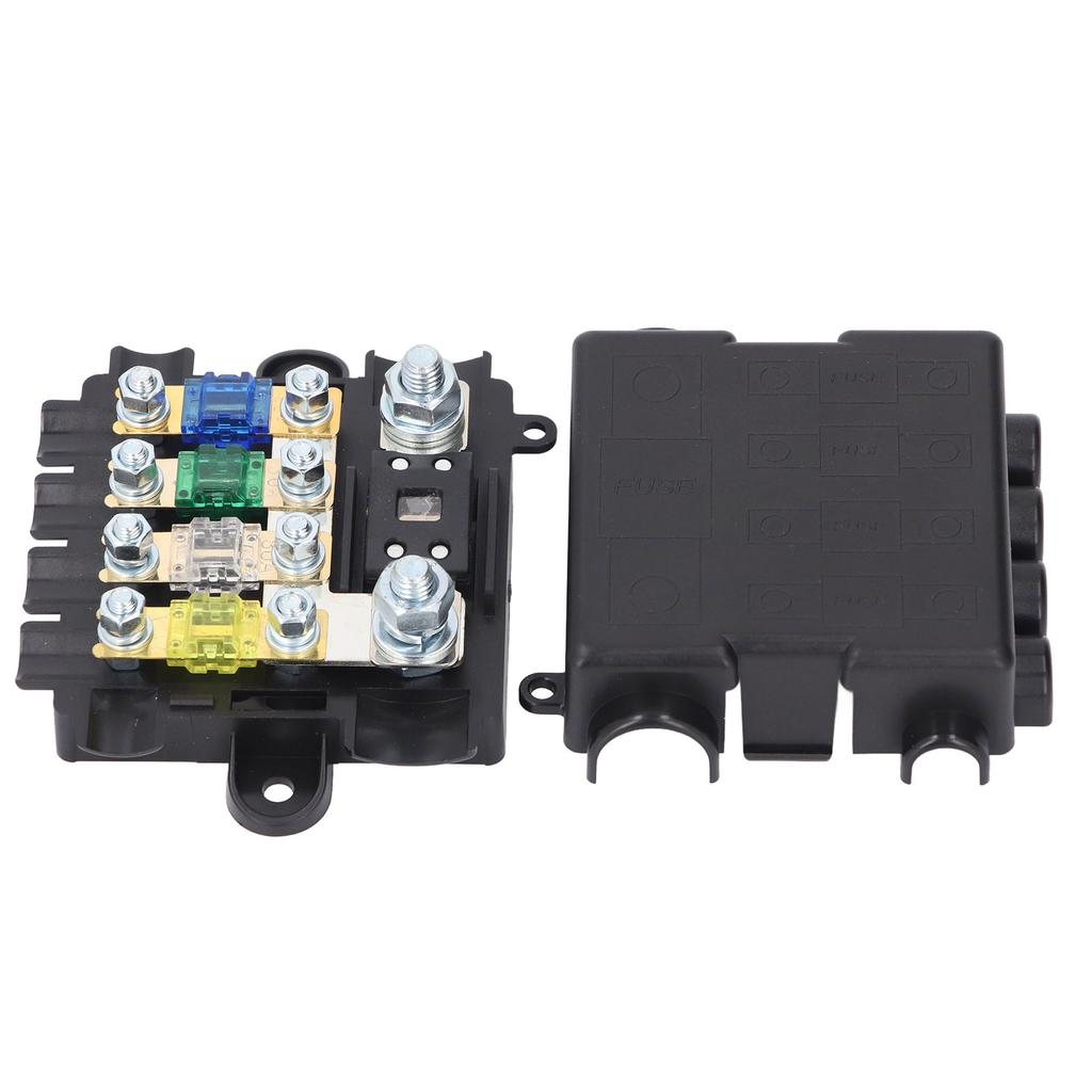 5-Wege-Sicherungskasten, 12 V, 24 V, Stromverteilungs-Sicherungsblockhalter mit 30 A, 60 A, 80 A, 100 A, 250 A Sicherungen