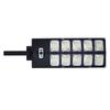 Solar Powered Street Light Waterproof Energy Saving Outdoor Patio Lamp with Remote Control for Yard