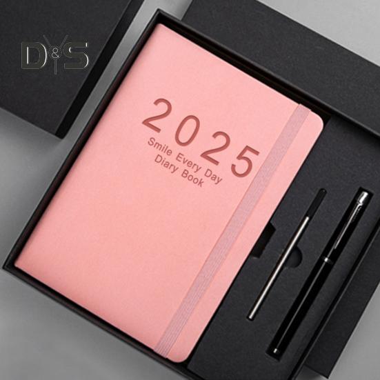 Tagesplaner 2025, eine Seite pro Tag, Jan.-Dez., A5, Tagesplaner 2025, Tageskalender, monatliche Registerkarten, Hardcover, 2025, Stunden-Terminbuch