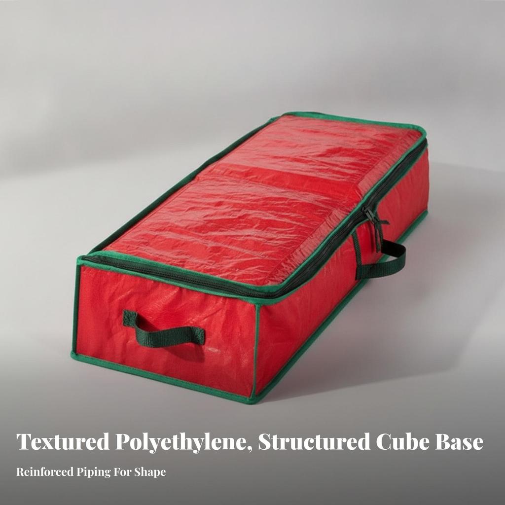 Storage Bag Space-Saving Rectangular Christmas with Zippered Closure