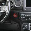 Red Carbon Engine Start Stop Button Cover Accessories For Gladiator JT/JL 18-25
