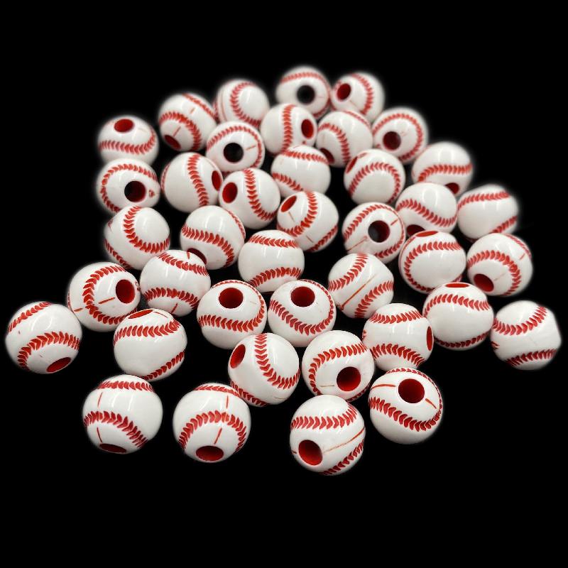 Forniture per feste a casa all'ingrosso Basket Calcio Perline sciolte 10 pezzi 12 mm Ciondolo Gioielli Creazione Collana Bracciale Fai da te