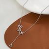 Necklaces  Premium Feeling Hollowed Out Heart Necklace Delicate Simple Sweater Chain for Women Charms Fashion Vintage Pendant Jewelry