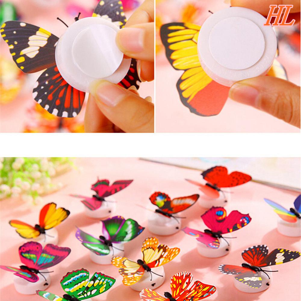 Creative Colorful 3D Butterfly Night Light can be Pasted with LED,Wall Sticker Night Light Luminous Wall Sticker Home Decoration Sticker Home Party Table Wall Decoration. Creative Colorful 3D Butterfly Night Light can be Pasted with LED,Wall Sticker Night Light Luminous Wall Sticker Home Decoration Sticker Home Party Table Wall Decoration.