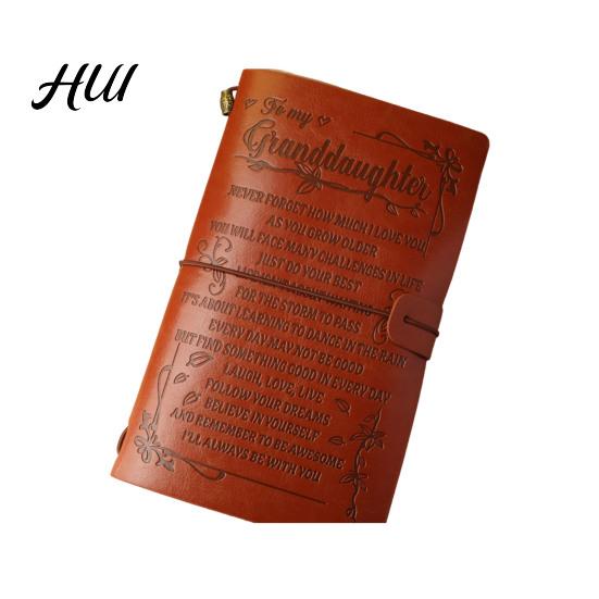 Portable Refillable Planner Journal Notebook, Loose-Leaf Faux Leather Cover with Elastic Notebook With Strap Strap, Multi-Purpose Writing Diary A