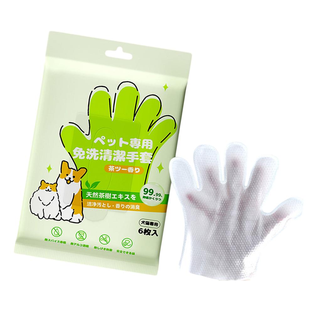 Disposable Pet Cleaning Wipes Gentle Paws Ear Eye Thick Nonwoven Fabric Gloves Wipes For Daily Grooming of Dog Cats