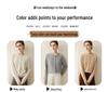 Women's Pure Cashmere Cardigan - 2026 Autumn/Winter Round Neck Elegant Loose Slimming Warm Layer