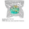 3D Cube Squeeze Toy Stress Anxiety Relief Clear Ocean Shell Cube Sensory Toy Portable Soft TPR Cube Pinch Toy Party Favors
