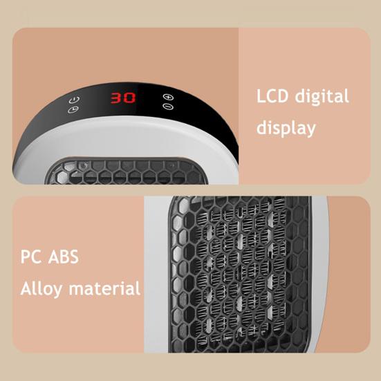 Wall-Mounted Space Heater with Adjustable Thermostat & Timer Quick Warmth Electric Heaters