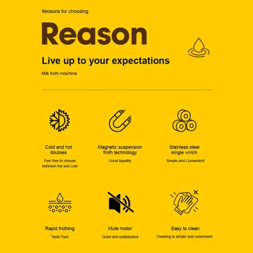 Milk Frother and Steamer, 4 in 1 Automatic Milk Warmer, 400W, Non-Stick Interior, 580ml Hot/Cold Stainless Steel Milk Foam Maker for Coffee, Hot Choco