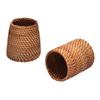 Rattan Desktop Organizer & Pen/Brush Holder