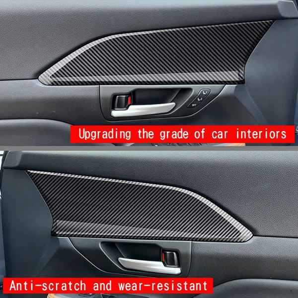 1 Pair Carbon Fiber Pattern ABS Interior Trim for Toyota Gra