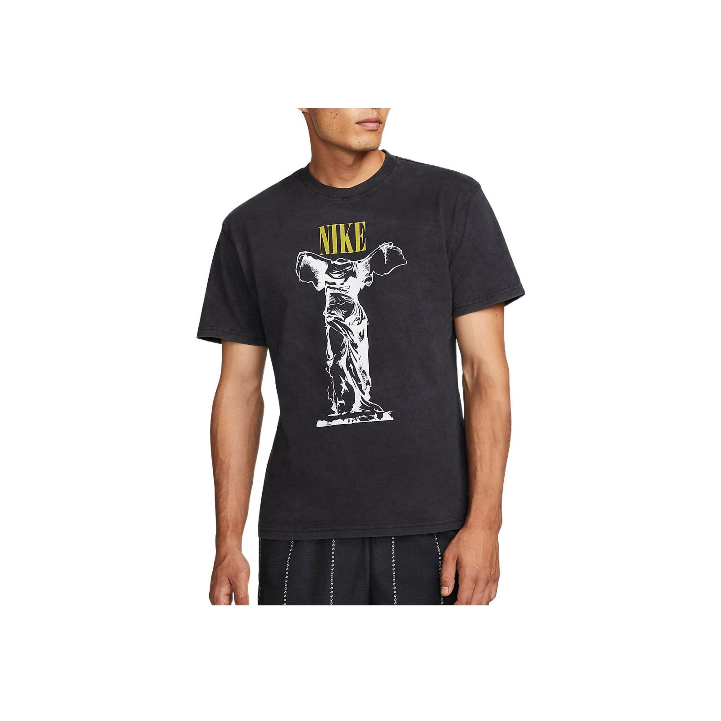 

Nike Футболка с коротким рукавом и принтом в виде букв, мужская черная DV9710-010 XXL