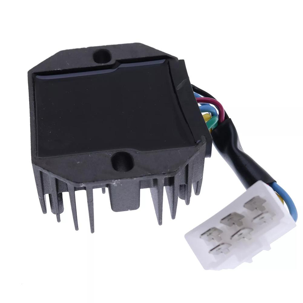 CH15589 12V Regulator Tractor Voltage Regulation 6-wire Connector Metal Construction Stable Voltage Output For JD650