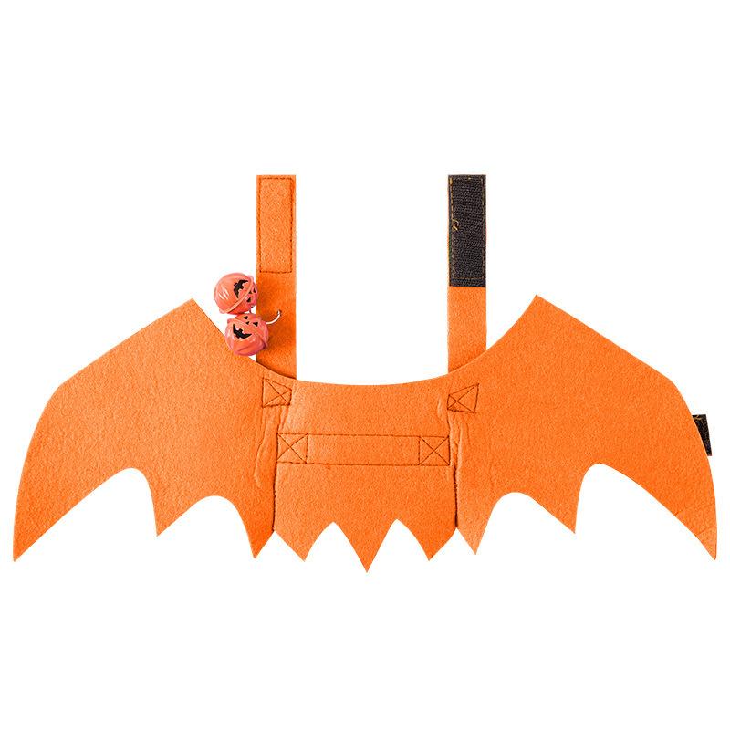 Woobulsland Halloween Katze Geist Kostüm und Hund Fledermaus Flügel Filz Haustier Party Verkleidungs Set 2 Stile