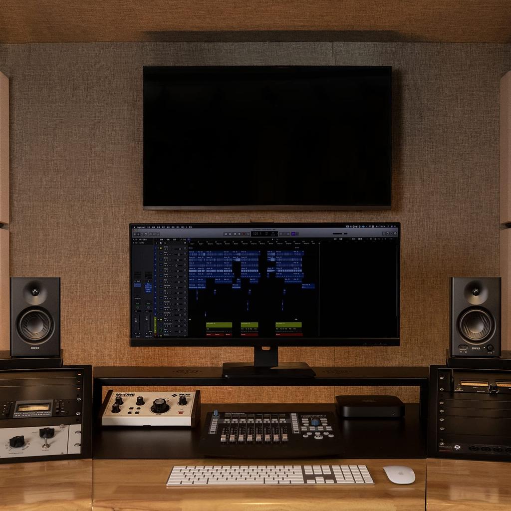 Edifier MR4 42W Studio Monitor Speakers, Active Nearfield Monitor Speakers, TRS Balanced Inputs, RCA, and 3.5mm Stereo Mini Plugs, MonitorMusic Mode