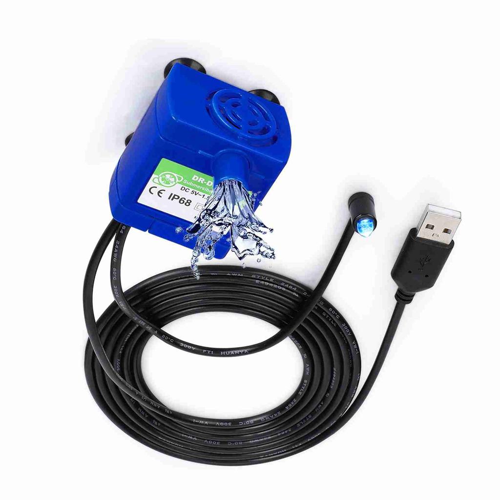 Submersible Water Pump for Pet Fountain with 5.9ft Power Cable, Replacement Pump Pet Fountain