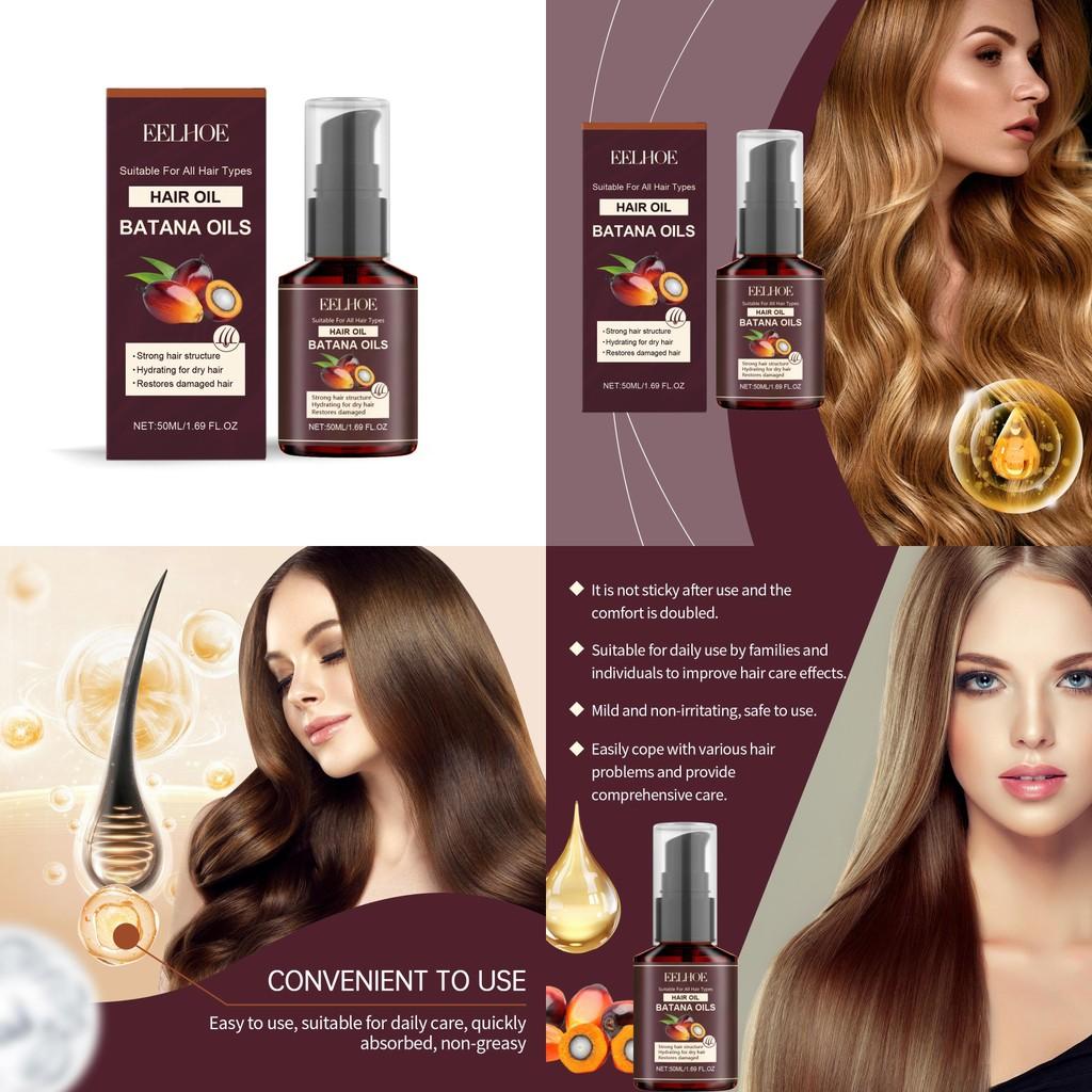 Eelhoe50ml Luxurious Hair Treatment For Dry Frizzy Hair With Shine Enhancing Formula