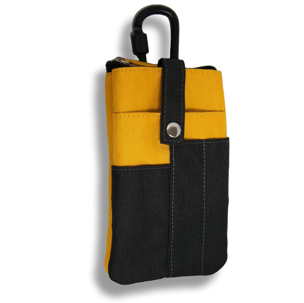 Multi-functional Work Pouch WK-05YE with 2-Way Belt Loops / Carabiner Included, Yellow