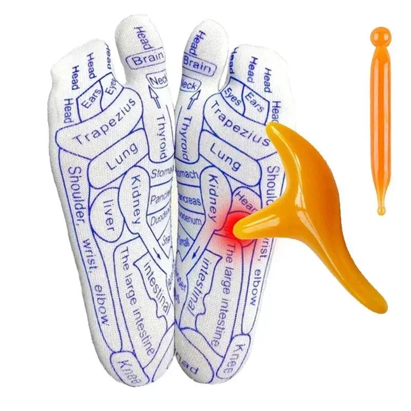 Massage Relieve Tired Foot Acupressure Socks Acupoint Gloves Hand Foot Massager Reflexology Socks Physiotherapy Foot Care Tools